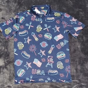 Chubbies Men's Patriotic Light Performance Polo